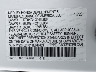 2026 Honda Civic Hatchback Sport CVT