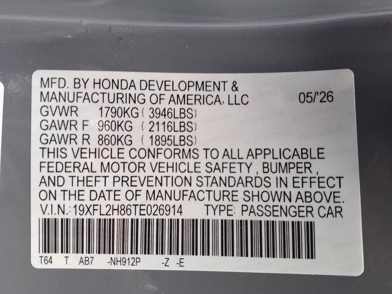 2026 Honda Civic Hatchback Sport CVT