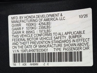 2026 Honda Civic Hatchback Hybrid Sport Touring CVT