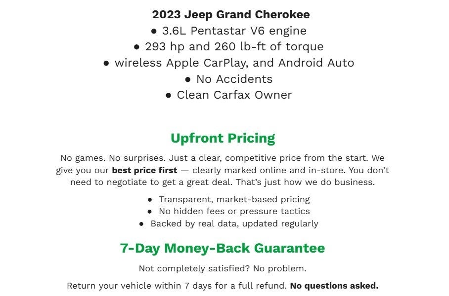 2023 Jeep GRAND CHEROKEE L SPORT UTILITY