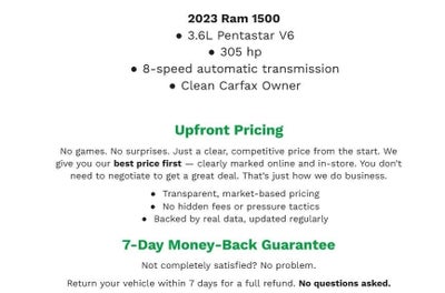 2023 RAM 1500 Lone Star 4x4 Crew Cab 5'7 Box