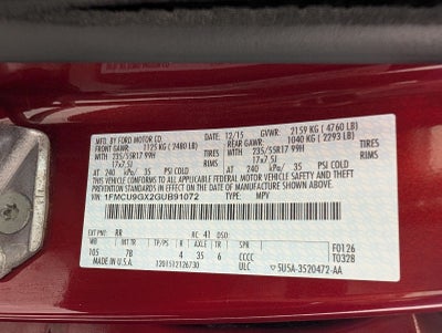 2016 Ford Escape 4WD 4dr SE