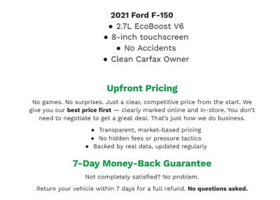 2021 Ford F-150 XLT 4WD SuperCab 6.5' Box