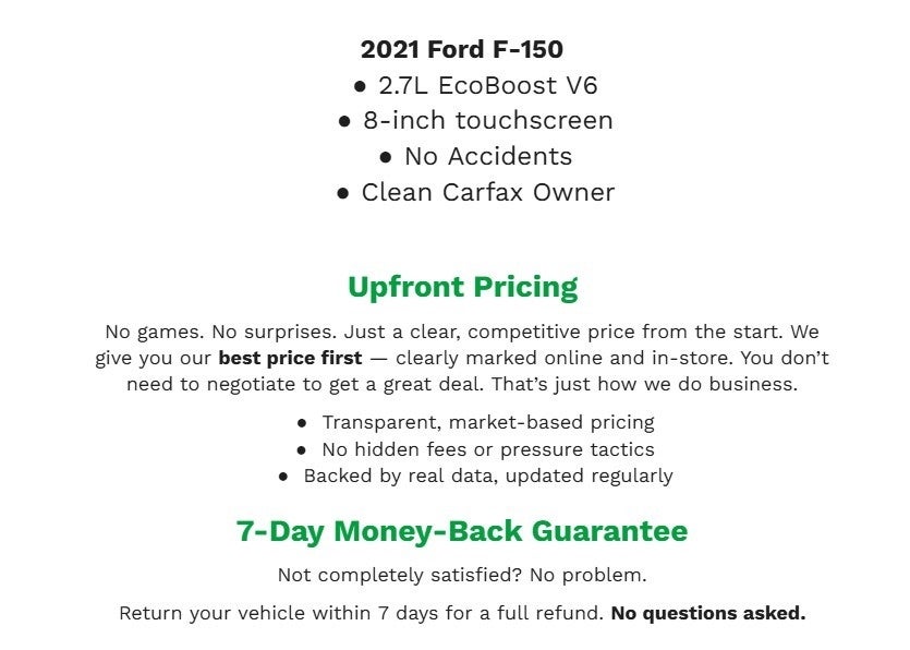 2021 Ford F-150 XLT 4WD SuperCab 6.5' Box