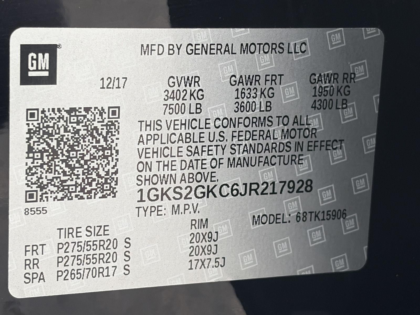 2018 GMC Yukon XL 4WD 4dr SLT