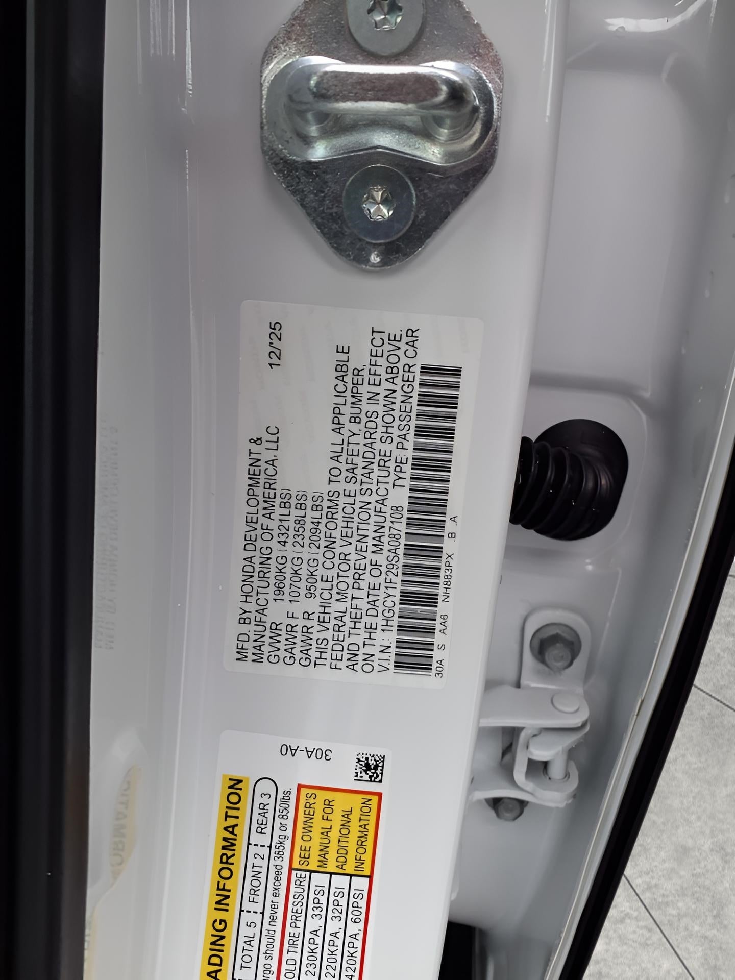 2025 Honda Accord Sedan LX CVT