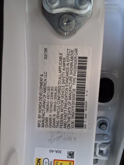 2026 Honda Accord Sedan LX CVT