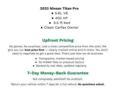 2023 Nissan Titan 4x4 Crew Cab PRO-4X