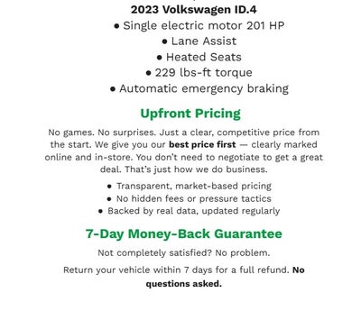 2023 Volkswagen ID.4 Pro S AWD w/SK On Battery
