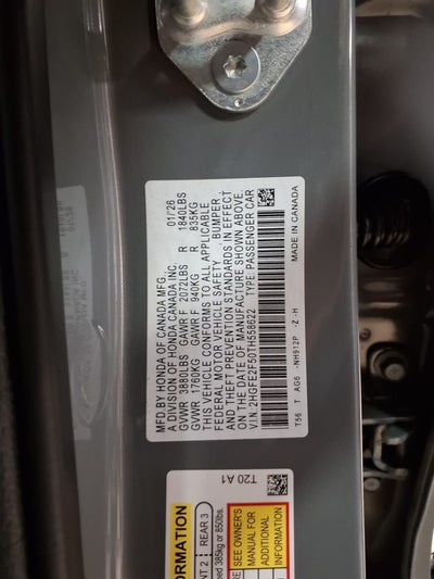 2026 Honda Civic Sedan Sport CVT