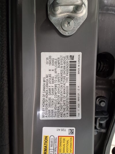 2026 Honda Civic Sedan Sport CVT