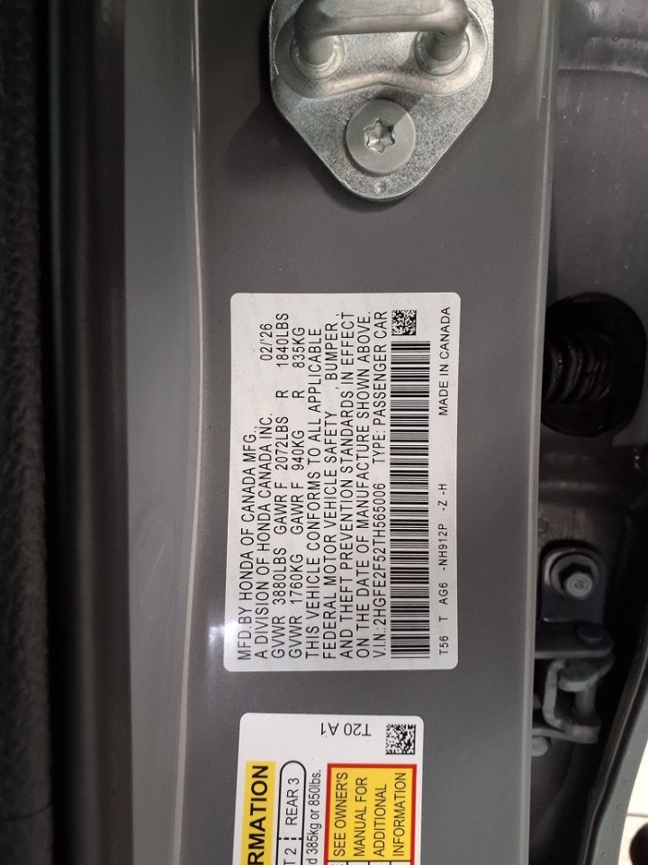 2026 Honda Civic Sedan Sport CVT