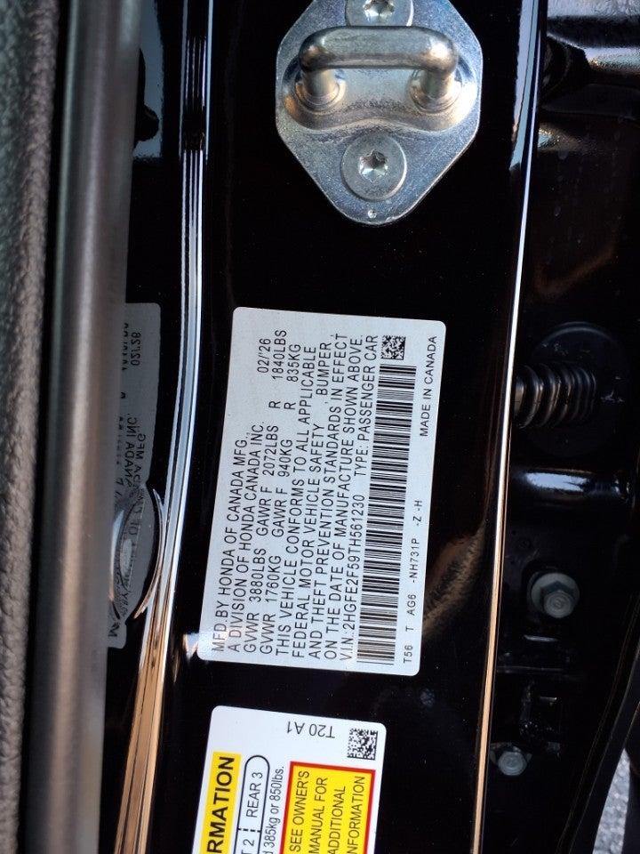 2026 Honda Civic Sedan Sport CVT