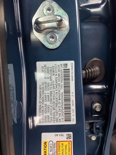 2025 Honda Civic Sedan Hybrid Sport CVT