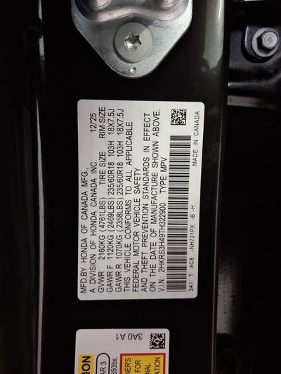 2026 Honda CR-V EX 2WD