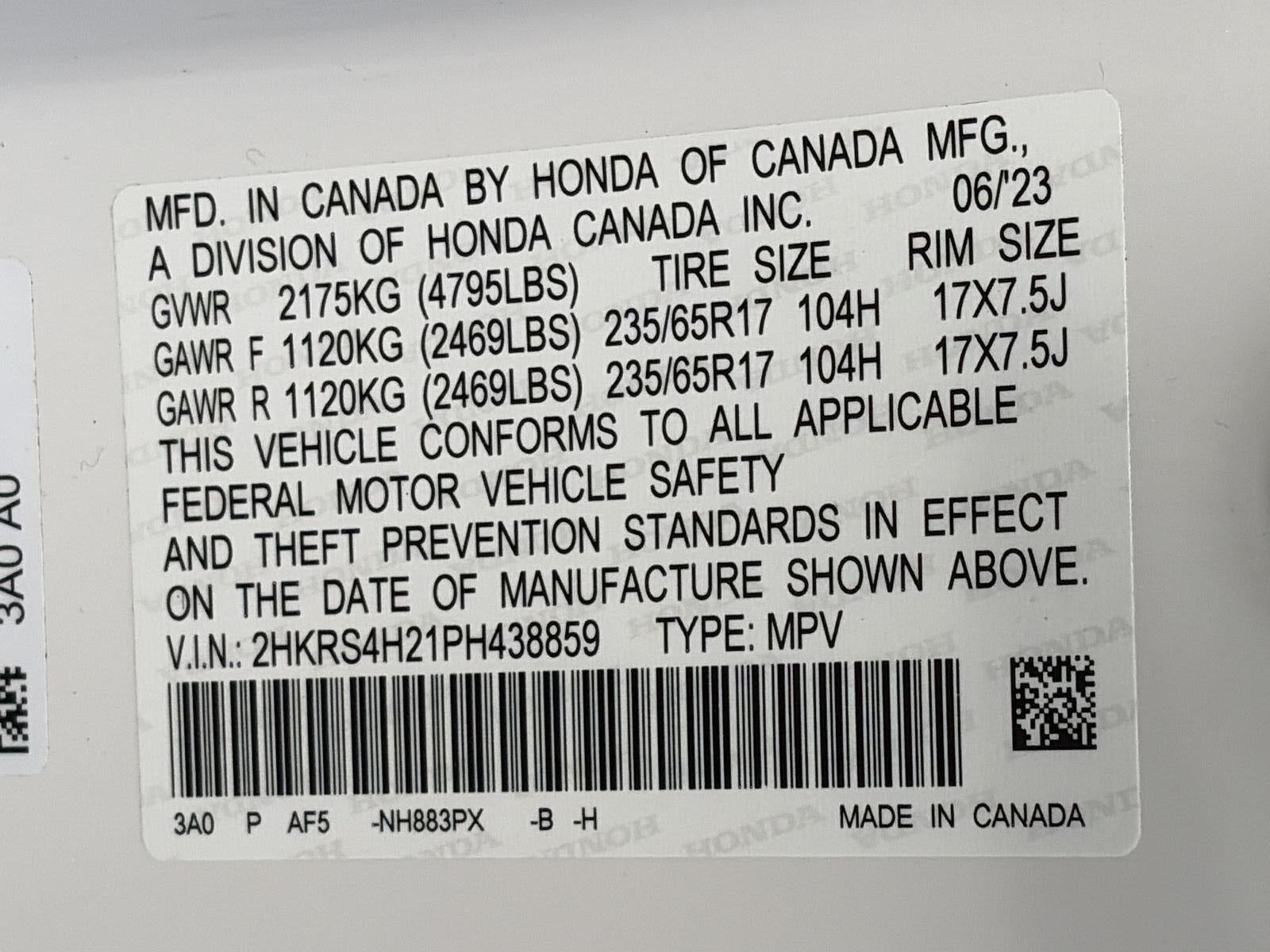 2023 Honda CR-V LX AWD