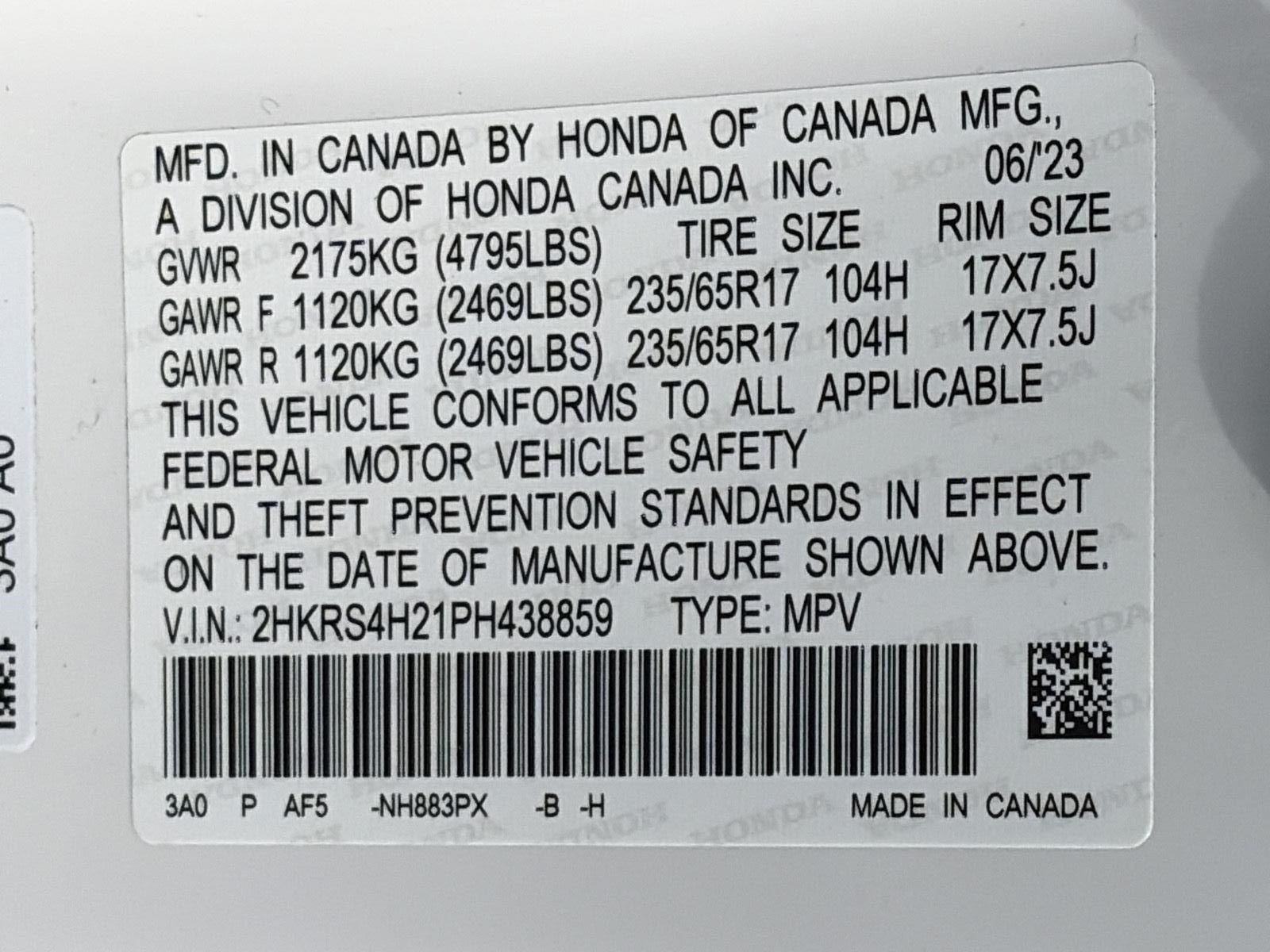 2023 Honda CR-V LX AWD