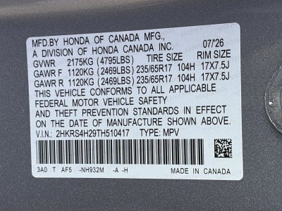 2026 Honda CR-V LX AWD