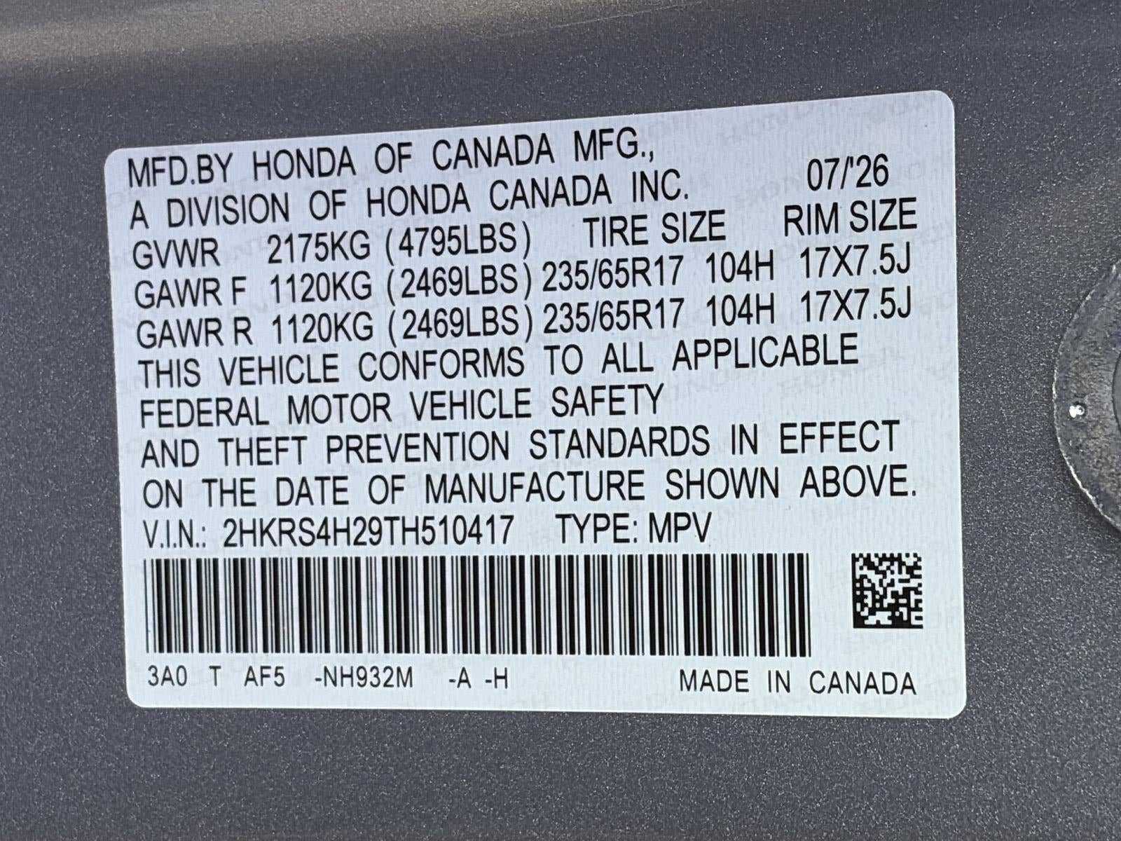 2026 Honda CR-V LX AWD