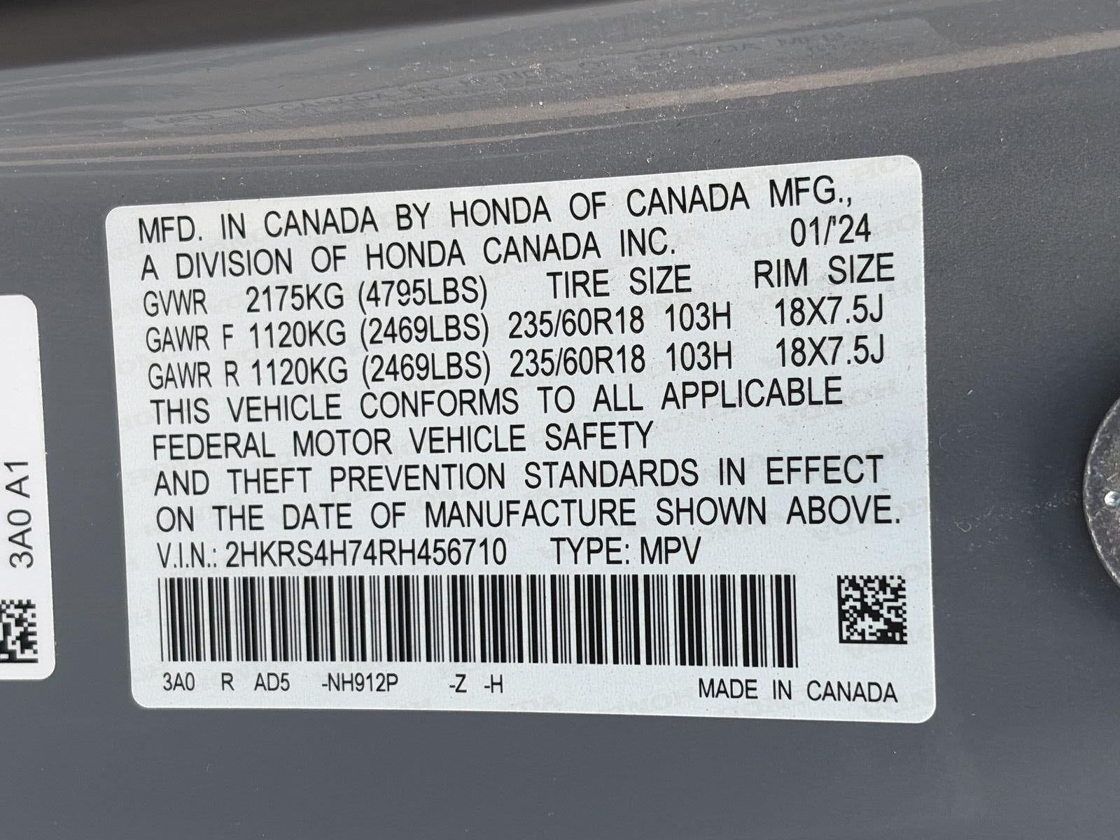 2024 Honda CR-V EX-L AWD