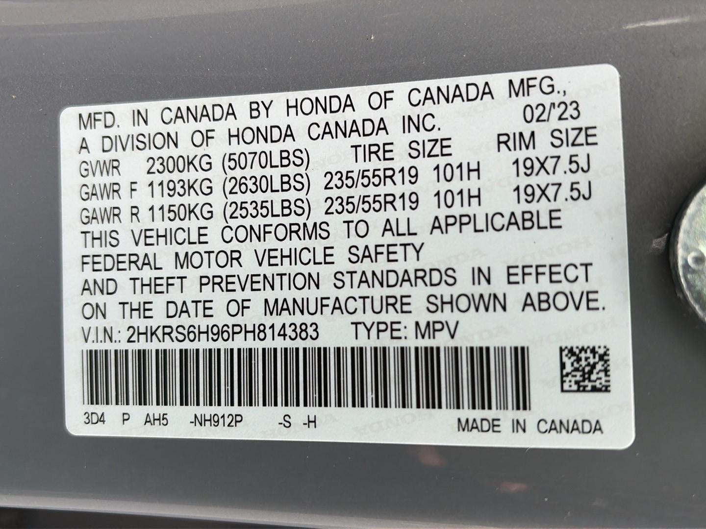 2023 Honda CR-V Hybrid Sport Touring AWD