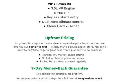 2017 Lexus RX RX 350 F SPORT AWD