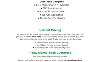 2018 Jeep COMPASS SPORT UTILITY