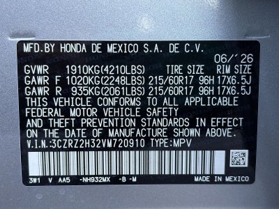 2027 Honda HR-V LX AWD CVT