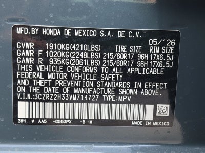 2027 Honda HR-V LX AWD CVT