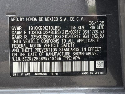 2027 Honda HR-V LX AWD CVT