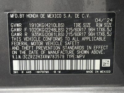 2024 Honda HR-V LX AWD CVT