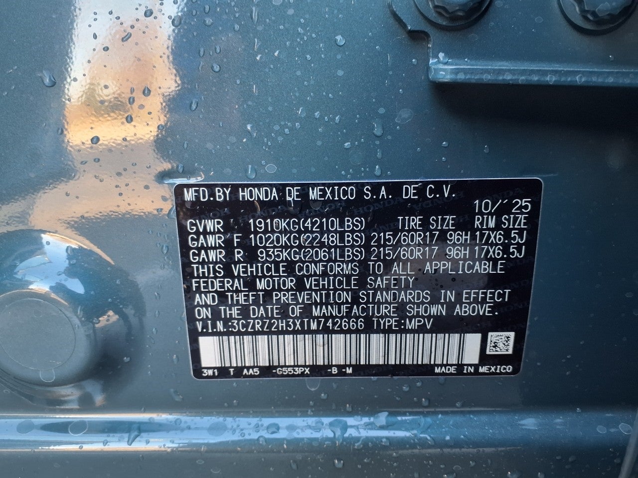 2026 Honda HR-V LX AWD CVT