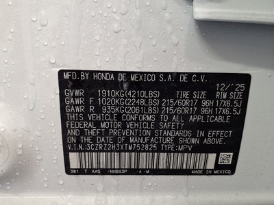 2026 Honda HR-V LX AWD CVT