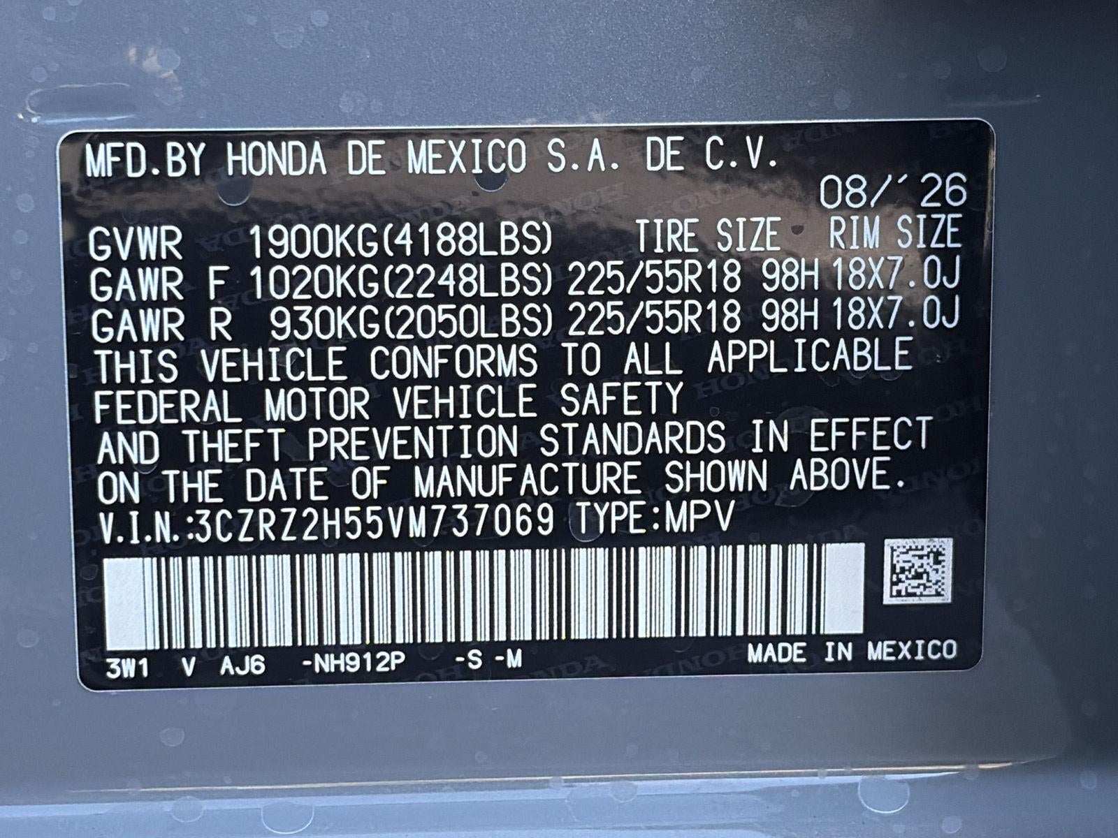 2027 Honda HR-V Sport AWD CVT