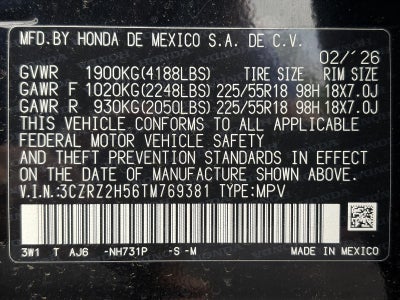 2026 Honda HR-V Sport AWD CVT