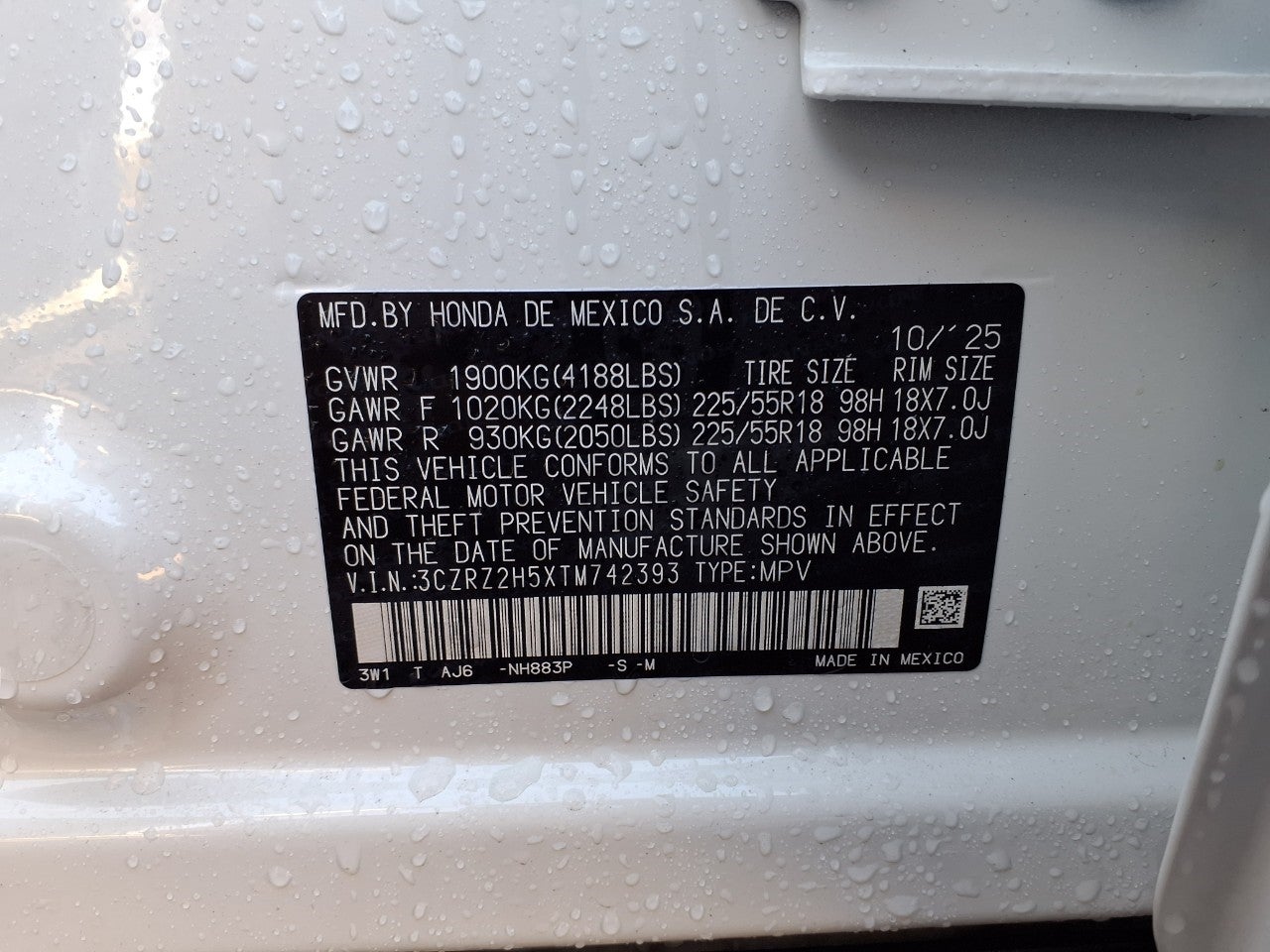 2026 Honda HR-V Sport AWD CVT