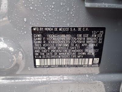 2026 Honda HR-V Sport AWD CVT