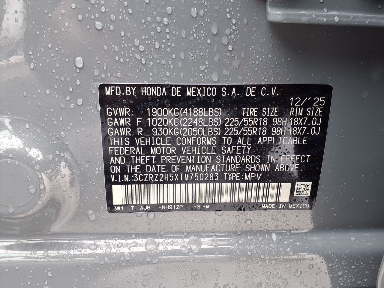 2026 Honda HR-V Sport AWD CVT