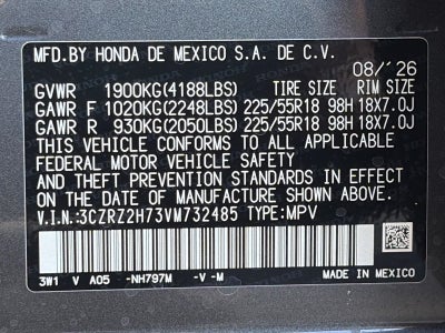 2027 Honda HR-V EX-L AWD CVT