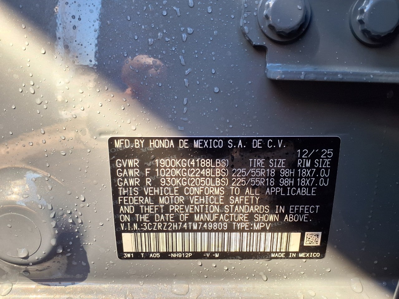 2026 Honda HR-V EX-L AWD CVT