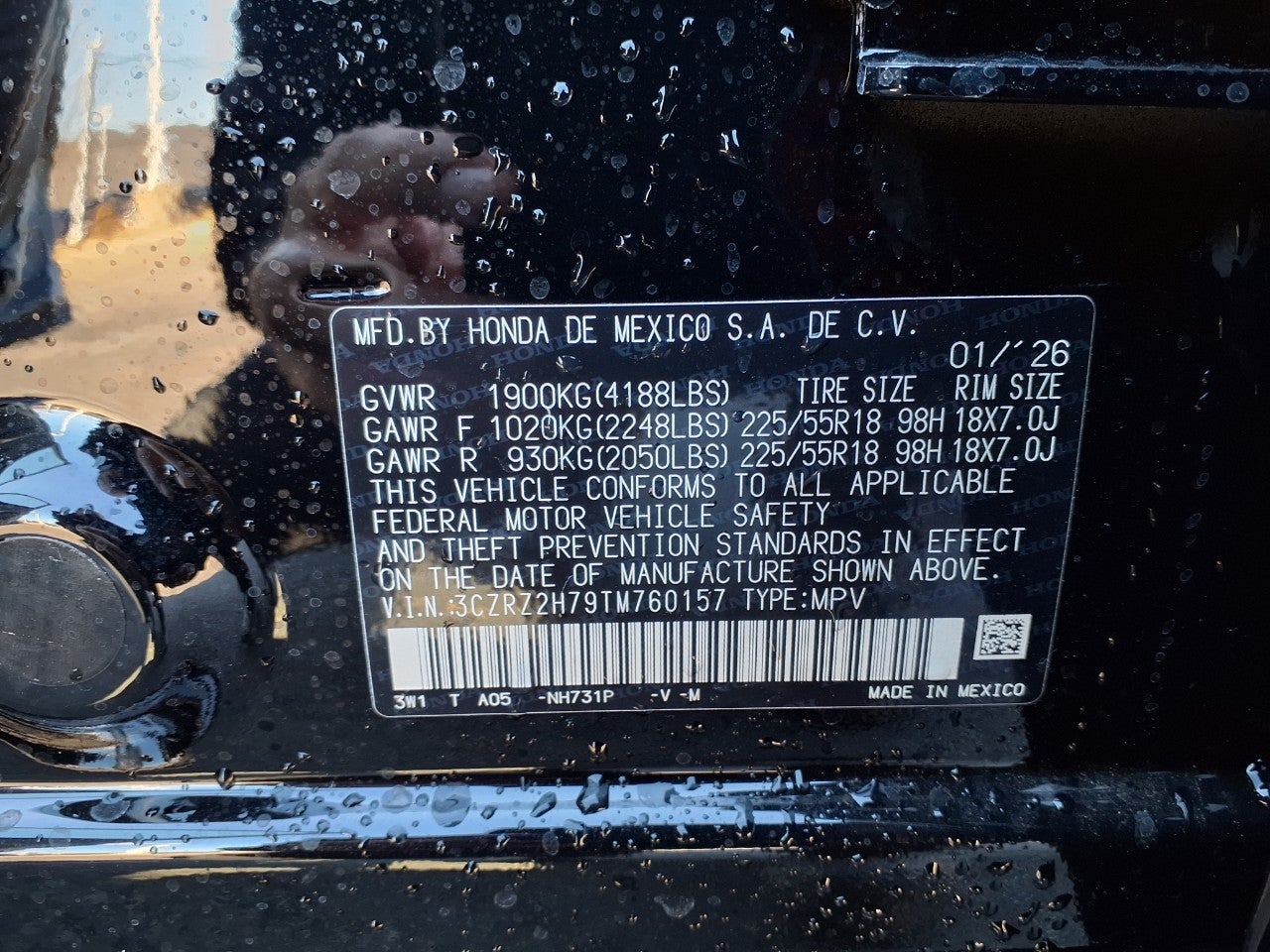 2026 Honda HR-V EX-L AWD CVT