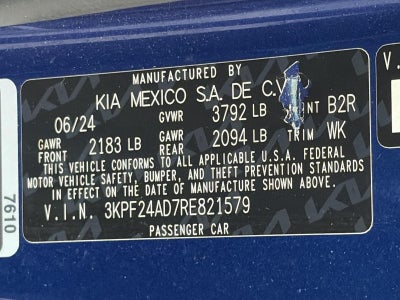 2024 Kia Forte LXS IVT