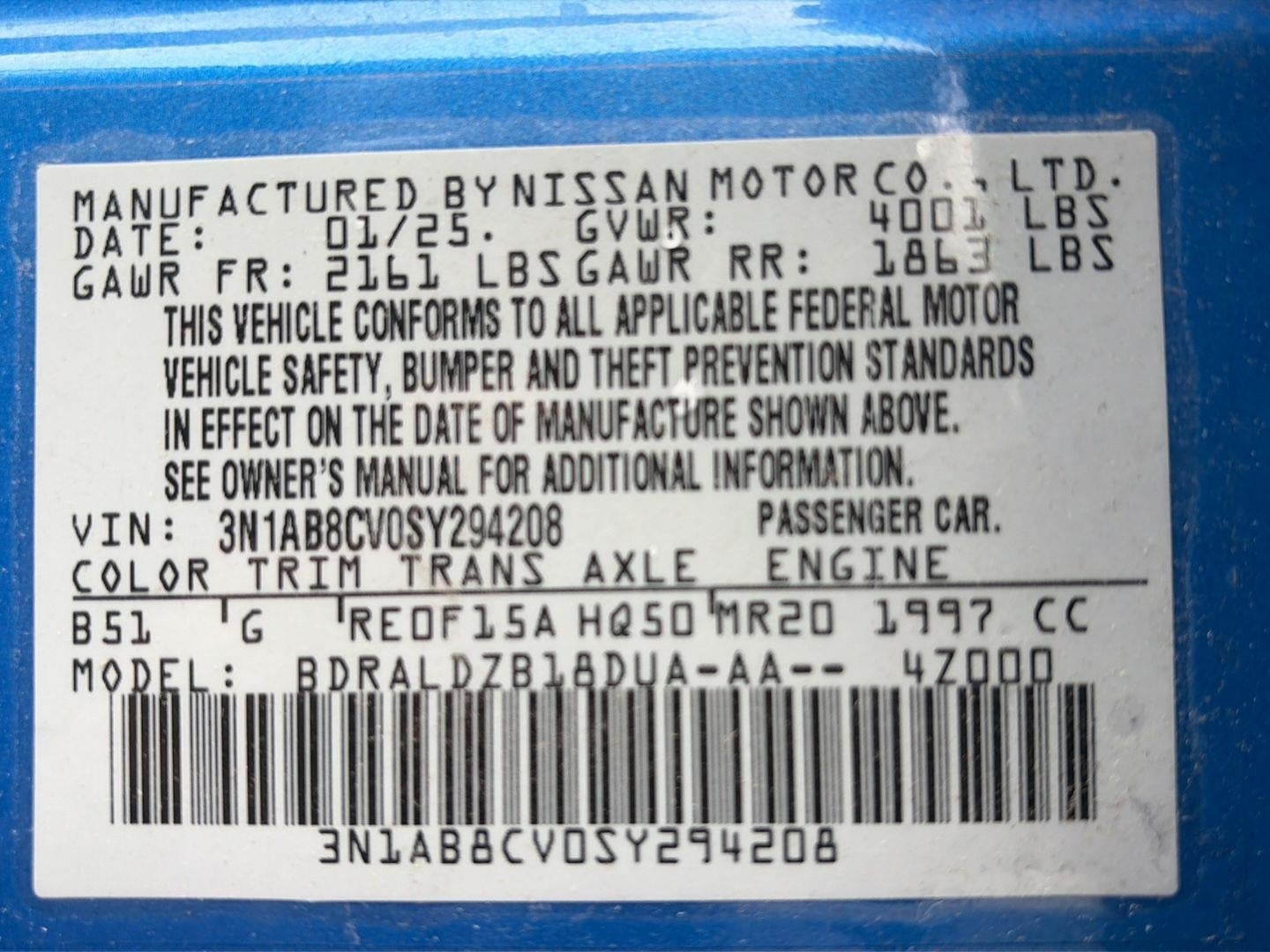 2025 Nissan Sentra SV CVT