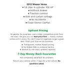 2012 Nissan VERSA SEDAN