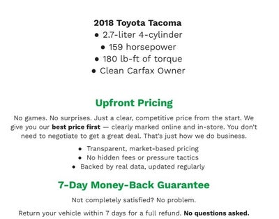 2018 Toyota TACOMA TRD SPORT