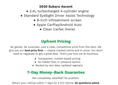 2020 Subaru Ascent Touring 7-Passenger