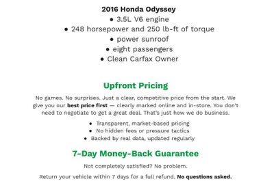 2016 Honda Odyssey 5dr EX-L w/Navi