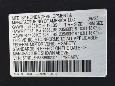 2025 Honda Odyssey EX-L Auto