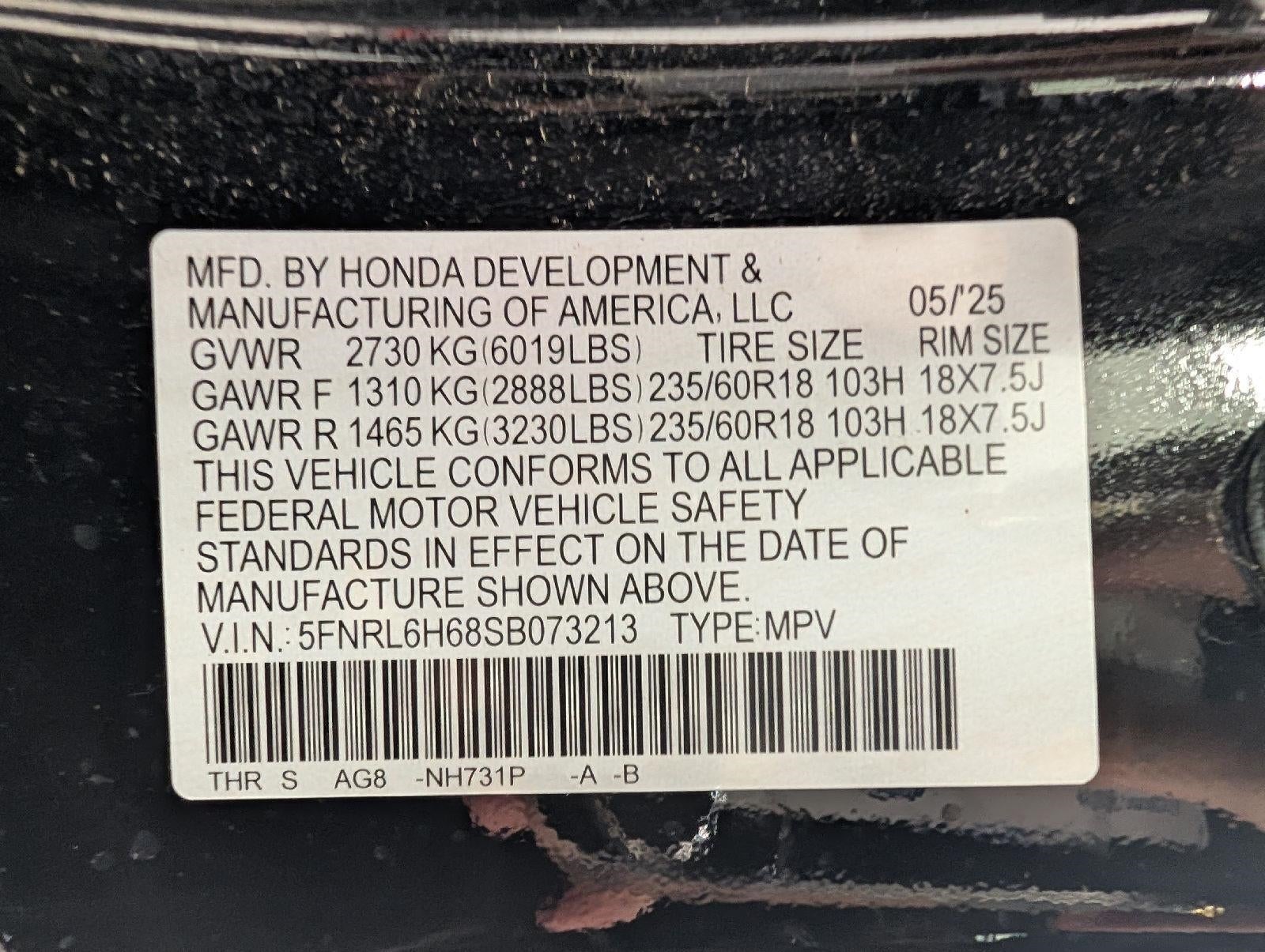 2025 Honda Odyssey EX-L Auto