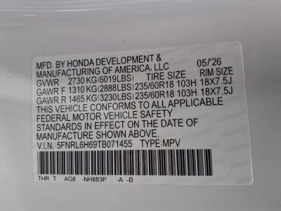 2026 Honda Odyssey EX-L Auto